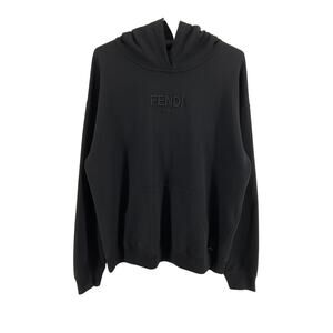 Fendi Black Cotton Sweatshirt Size XL